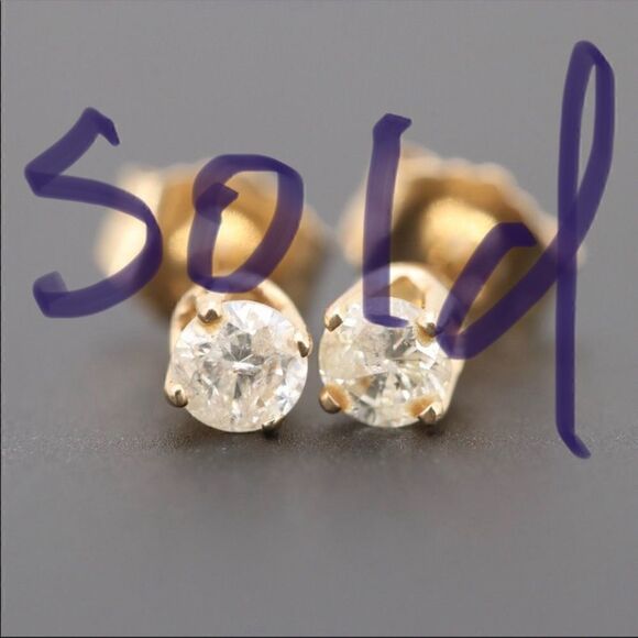 Jewelry - COPY - 14K Yellow Gold Stud earrings (for pictures)